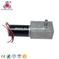 Low noise high torque low rpm 32mm 6v 12v 24v dc micro worm gear motor 90 degree right angle flat gearbox worm motor